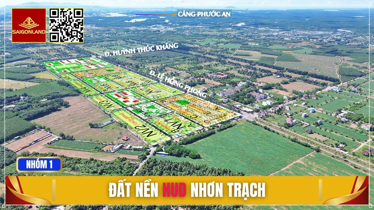 Saigonland Nhơn Trạch - Nhận ký gửi mua bán Đất nền sổ sẵn dự án Hud Nhơn Trạch - Ảnh 1